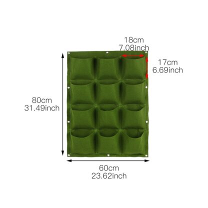 Wall Hanging Planting Bags 4/9/18/49/72 Pockets Green Grow Bag Planter Vertical Garden Vegetable Living Garden Bag Home Supplies - Image 12