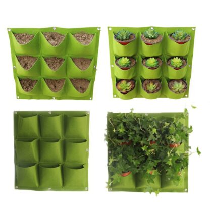 Wall Hanging Planting Bags 4/9/18/49/72 Pockets Green Grow Bag Planter Vertical Garden Vegetable Living Garden Bag Home Supplies - Image 6