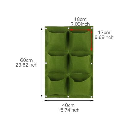 Wall Hanging Planting Bags 4/9/18/49/72 Pockets Green Grow Bag Planter Vertical Garden Vegetable Living Garden Bag Home Supplies - Image 10