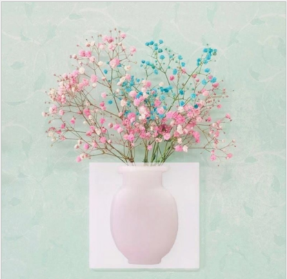 Silicone Sticky Vase Stick on The Wall Flower Pot Magic Flower Plant Vases Flower Container for Home Offices Wall Decorations - Image 4