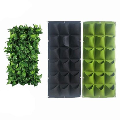 Wall Hanging Planting Bags 4/9/18/49/72 Pockets Green Grow Bag Planter Vertical Garden Vegetable Living Garden Bag Home Supplies - Image 5