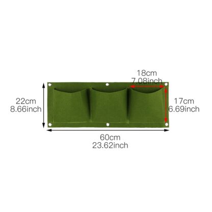 Wall Hanging Planting Bags 4/9/18/49/72 Pockets Green Grow Bag Planter Vertical Garden Vegetable Living Garden Bag Home Supplies - Image 8